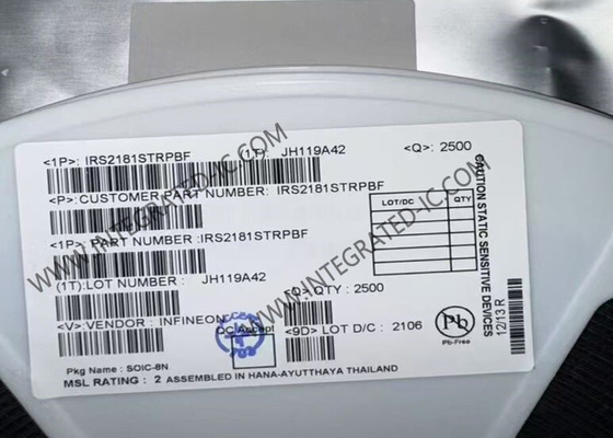 IRS2181STRPBF ইন্টিগ্রেটেড সার্কিট চিপ 600V উচ্চ পাশ এবং নিম্ন পাশ গেট ড্রাইভার আইসি SOIC8
