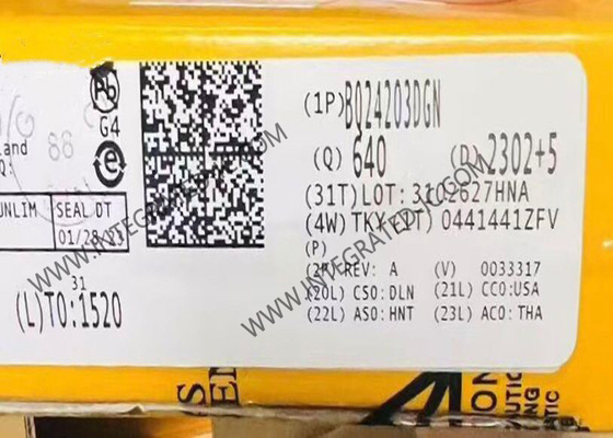 BQ24203DGN ইন্টিগ্রেটেড সার্কিট চিপ 500mA ব্যাটারি চার্জার HVSSOP8 লিথিয়াম-আয়ন লিনিয়ার চার্জার