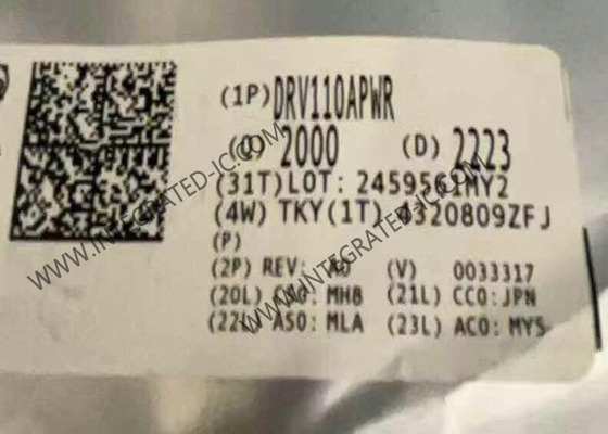 DRV110APWR ইন্টিগ্রেটেড সার্কিট চিপ সিঙ্গল চ্যানেল রিলে লো-সাইড ড্রাইভার ইন্টিগ্রেটেড বর্তমান নিয়ন্ত্রণ সহ