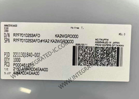 R7F7010253AFD মাইক্রোকন্ট্রোলার MCU 32-বিট 120MHz মাইক্রোকন্ট্রোলার MCU শরীর নিয়ন্ত্রণের জন্য
