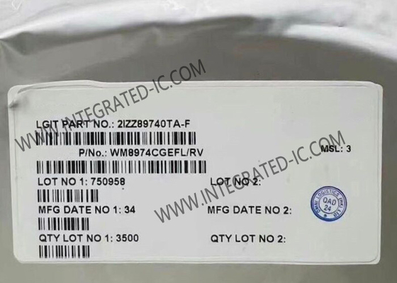 WM8974CGEFL ইন্টিগ্রেটেড সার্কিট চিপ মোনো কোডেক স্পিকার ড্রাইভারের সাথে QFN24 অডিও কোডেক