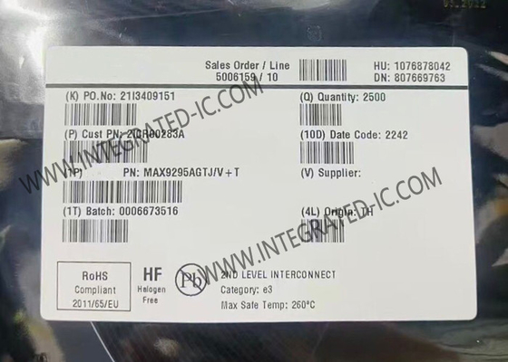 ইন্টিগ্রেটেড সার্কিট চিপ MAX9295AGTJ/V DSI ইনপুট Serdes GMSL2 সিরিয়ালাইজার