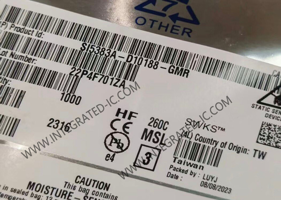 SI5383A-D10188-GMR ইন্টিগ্রেটেড সার্কিট চিপ 750MHz নেটওয়ার্ক সিঙ্ক্রোনাইজার ঘড়ি LGA56