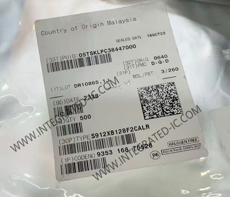 S912XB128F2CALR মাইক্রোকন্ট্রোলার MCU 40MHz S12XB 16-বিট মাইক্রোকন্ট্রোলার MCU