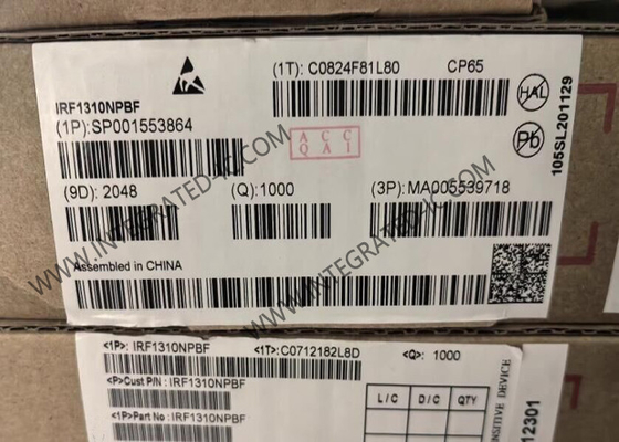 IRF1310NPBF ইন্টিগ্রেটেড সার্কিট চিপ 100V HEXFET পাওয়ার MOSFET ট্রানজিস্টর TO-220-3