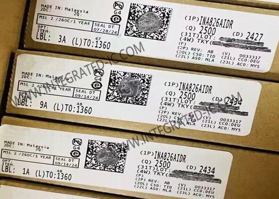 INA826AIDR ইন্টিগ্রেটেড সার্কিট চিপ যথার্থতা 200μA 36V যন্ত্রপাতি পরিবর্ধক