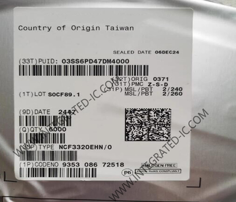 ইন্টিগ্রেটেড সার্কিট চিপ NCF3320EHN 13.56MHz যোগাযোগহীন অটোমোটিভ রিডার আইসি HVQFN-32