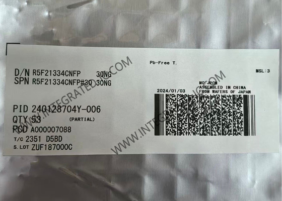R5F21334CNFP মাইক্রোকন্ট্রোলার MCU 20MHz 16-বিট মাইক্রোকন্ট্রোলার R8C CPU কোর সহ