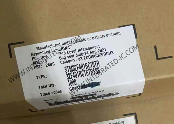 STM32F401RCT6TR মাইক্রোকন্ট্রোলার MCU 84MHz 32 বিট একক কোর মাইক্রোকন্ট্রোলার LQFP64