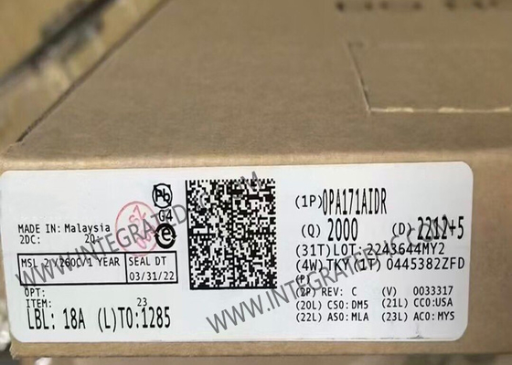 OPA171AIDR ইন্টিগ্রেটেড সার্কিট চিপ একক 36V 3MHz নিম্ন-পাওয়ার অপারেশনাল এম্প্লিফায়ার