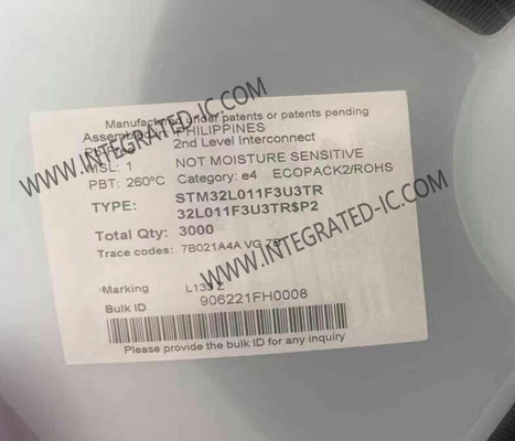 STM32L011F3U3TR 32-বিট সিঙ্গল-কোর 32MHz ARM কর্টেক্স-এম0+ মাইক্রোকন্ট্রোলার আইসি