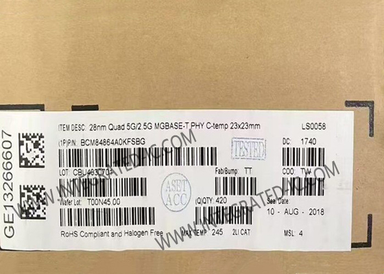 BCM84864A0KFSBG ইথারনেট আইসি হাই-পারফরম্যান্স ইথারনেট ফিজিক্যাল লেয়ার ট্রান্সিভার