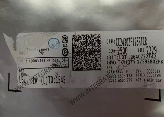 CC2430ZF128RTCR ওয়্যারলেস কমিউনিকেশন মডিউল সিস্টেম-অন-চিপ 2.4 গিগাহার্টজ আইইইই 802 এর জন্য।15.4 / জিগবি TM