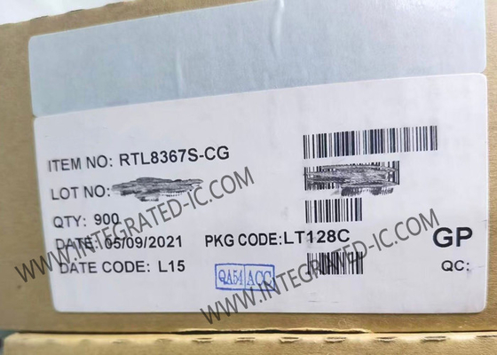 RTL8367S-CG ইথারনেট আইসি স্তর 2 পরিচালিত 5+2-পোর্ট ইথারনেট সুইচ LQFP128