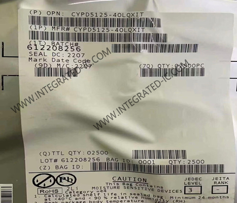 CYPD5125-40LQXIT ইন্টিগ্রেটেড সার্কিট চিপ হাই স্পিড ইউএসবি টাইপ-সি পোর্ট কন্ট্রোলার