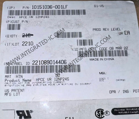 10151036-001LF সংযোগকারী কার্ড এজ সংযোগকারী HPCE VR 12NP24S সংযোগকারী