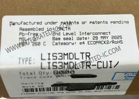 LIS3MDLTR সেন্সর IC অতি-নিম্ন-শক্তি উচ্চ-পারফরম্যান্স 3-অক্ষ চুম্বকীয় সেন্সর