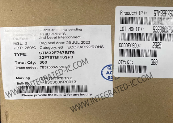 STM32F767BIT6 মাইক্রোকন্ট্রোলার MCU উচ্চ কার্যকারিতা ARM কর্টেক্স এম 7 মাইক্রোকন্ট্রোলার আইসি