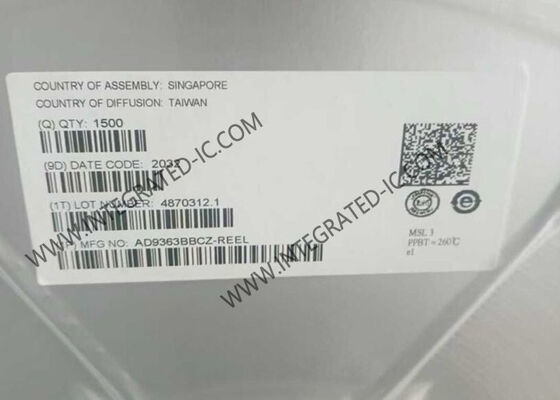AD9363BBCZ ওয়্যারলেস কমিউনিকেশন মডিউল 325 MHz থেকে 3.8 GHz আরএফ এজিল ট্রান্সিভার