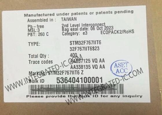 এম্বেডেড অ্যাপ্লিকেশনগুলির জন্য STM32F767IIT6 216MHz স্পিড এবং LQFP-176 প্যাকেজ সহ 32-বিট MCU মাইক্রোকন্ট্রোলার