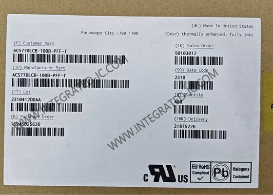ACS770LCB-100B-PFF-T ১-চ্যানেল সম্পূর্ণ সমন্বিত কারেন্ট সেন্সর আইসি