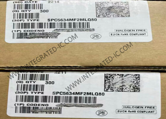SPC5634MF2MLQ80 ৩২-বিট সিঙ্গেল-কোর মাইক্রোকন্ট্রোলার এমসিইউ ৮০মেগাহার্টজ ১.৫এমবি ফ্ল্যাশ LQFP144