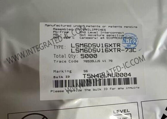 LSM6DSV16XTR সেন্সর আইসি এমবেডেড সেন্সর ফিউশন সহ ৬-অ্যাক্সিস ইনার্শিয়াল মেজারমেন্ট ইউনিট