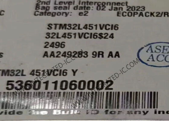 STM32L451VCI6 মাইক্রোকন্ট্রোলার MCU 80MHz 32-বিট এআরএম কর্টেক্স-এম 4 মাইক্রোকন্ট্রোলার আইসি UFBGA-100
