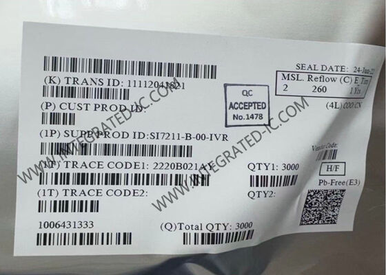 SI7211-B-00-IVR ৭kHz হল ইফেক্ট ম্যাগনেটিক পজিশন সেন্সর আইসি