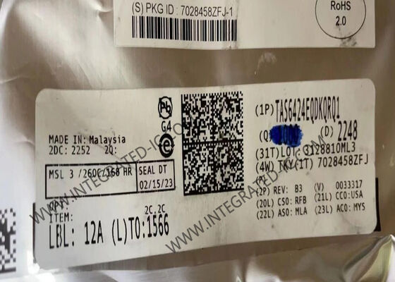 TAS6424EQDKQRQ1 75W 2MHz Quad-Channel Automotive Class-D অডিও এম্প্লিফায়ার আইসি চিপ