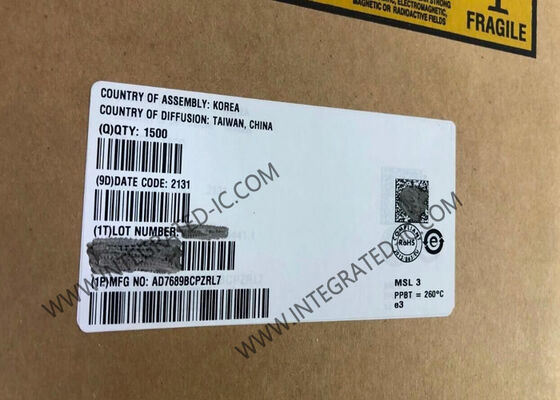 AD7689BCPZ 16-বিট 8-চ্যানেল 250 kS/s অ্যানালগ টু ডিজিটাল কনভার্টার ইন্টিগ্রেটেড সার্কিট চিপ LFCSP-20