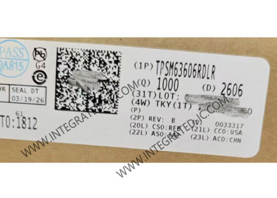 TPSM63606RDLR ইন্টিগ্রেটেড সার্কিট চিপ উচ্চ ঘনত্ব 6A সিঙ্ক্রোনিক বাক ডিসি / ডিসি পাওয়ার মডিউল