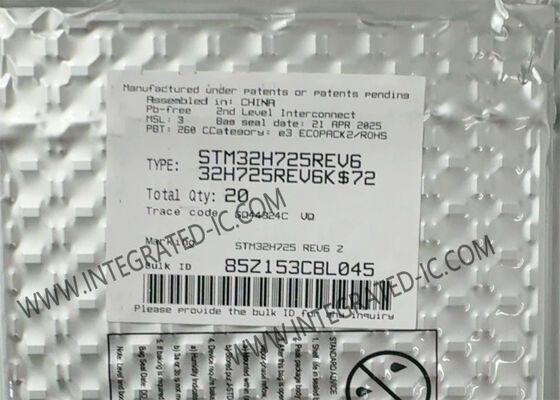 ইন্টিগ্রেটেড সার্কিট চিপ STM32H725REV6 STM32H725 32 বিট RISC কোর MCU চিপ