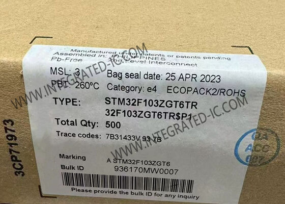 STM32F103ZGT6TR 32-বিট মাইক্রোকন্ট্রোলার 72MHz সিঙ্গেল-কোর LQFP-144 MCU